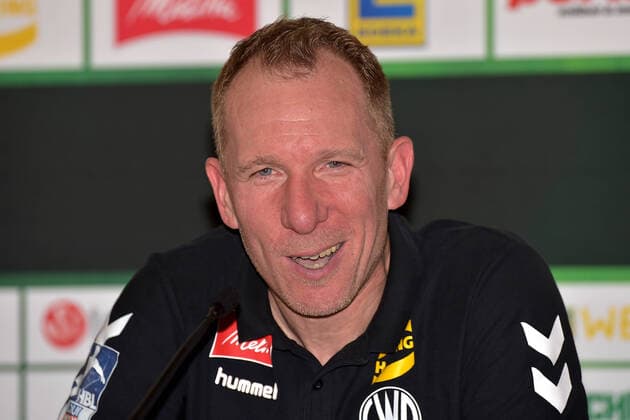 13 09 2019 pmk NB168356 Handball Men Bundesliga Season 2019 2020 GWD Minden Press conference Frank CARSTENS Coach Minden