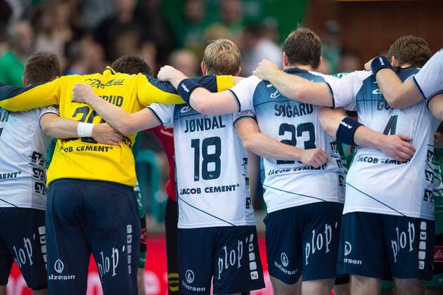 Minden, Germany 13 10 2019 1 Handball Bundesliga 2019 2020 GWD Minden vs SG Flensburg Handewitt Team Flensburg Minden North Rhine Westphalia Germany Kampa Halle