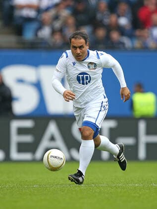13 10 2019, Soccer Farewell match Rafael van der Vaart, Rafa s HSV Stars Rafa s All Stars at the Volksparkstadion Hamburg Mehdi Mahdavikia Rafa s HSV Stars