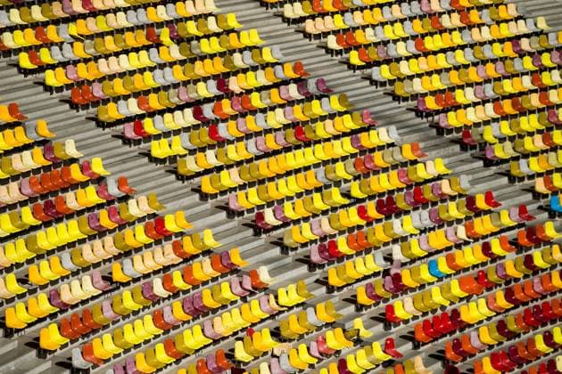 191014 Empty seats at Arena National during a training session on October 14, 2019 in Bucharest Photo Vegard Wivestad Grott BILDBYRAN code VG 170425 bbeng football football football uefa euro 2020 em qualification em qualification bucuresti romania romania norway training training arena genre,  Copyright: VEGARDxWIVESTADxGRoTT BB191014VG019