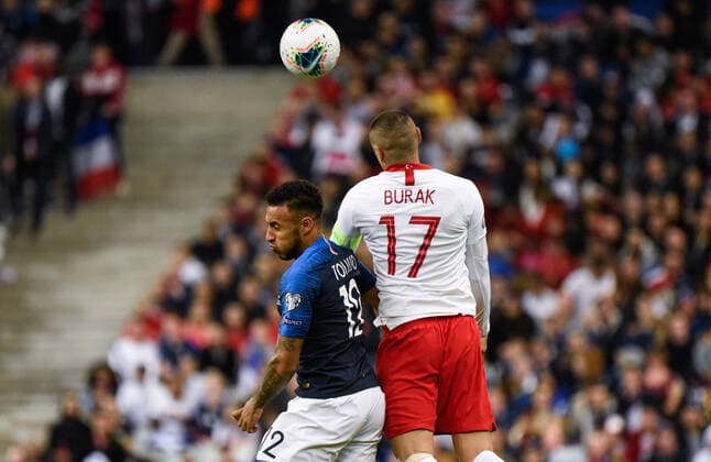 Corentin Tolisso ( 12 - France ) - Burak Yilmaz ( 17 - Turquie ) FOOTBALL : France vs Turquie - Saint Denis - 14 10 2019 FedericoPestellini Panoramic 