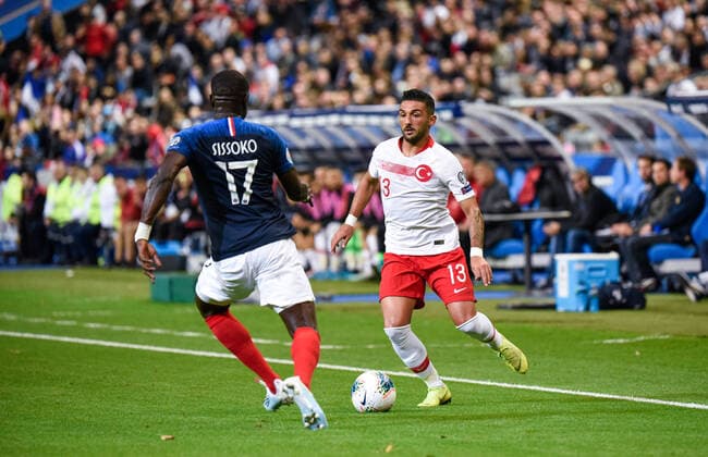 Moussa Sissoko ( France ) - Umut Meras ( 13 - Turquie ) FOOTBALL : France vs Turquie - Saint Denis - 14 10 2019 FedericoPestellini Panoramic 