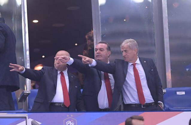 Sport Themen der Woche KW42 Sport Bilder des Tages Turkey Football Federation President Nihat Ozdemir of Turkey during the European Championship, EM, Europameisterschaft qualification Group H Match between France and Turkey at Stade de France in Saint-denis , France on October 14 , 2019. 