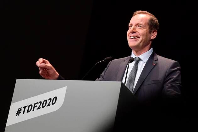 Radsport, Präsentation der Etappen der Tour de France 2020 PRUDHOMME Christian (FRA) Director of ASO pictured CYCLISME : Presentation du parcours du Tour de France 2020 - Paris - 15 10 2019 PhotoNews Panoramic 