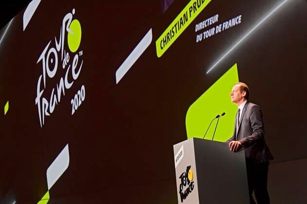 Radsport, Präsentation der Etappen der Tour de France 2020 PRUDHOMME Christian (FRA) Director of ASO pictured CYCLISME : Presentation du parcours du Tour de France 2020 - Paris - 15 10 2019 PhotoNews Panoramic 