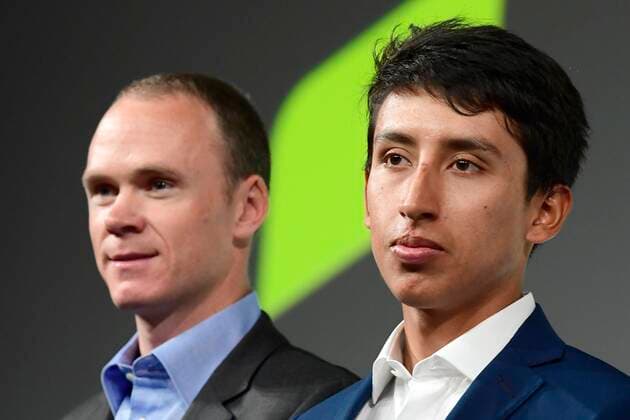FROOME Chris (GBR) of TEAM INEOS and BERNAL GOMEZ Egan Arley (COL) of TEAM INEOS pictured CYCLISME : Presentation du parcours du Tour de France 2020 - Paris - 15 10 2019 PhotoNews Panoramic 