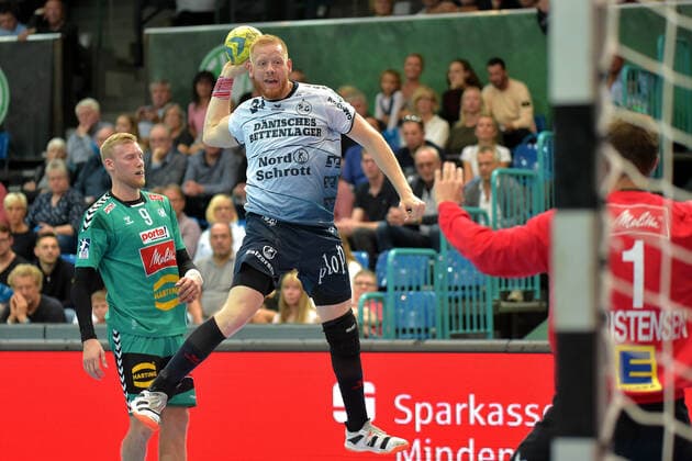 13 09 2019 pmk NB169067 Handball Men Bundesliga Season 2019 2020 GWD Minden SG Flensburg Handewitt Christoffer RAMBO 09 Minden Jim GOTTFRIDSSON 24 Flensburg