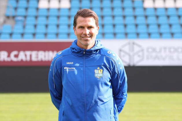 Team Presentation Chemnitz Soccer 3 League Coach Patrick Glöckner Gloeckner Chemnitzer FC 3 League, Portraitmin 2019 2020 , Chemnitz, 16 10 2019, Stadion Chemnitz, Soccer ,