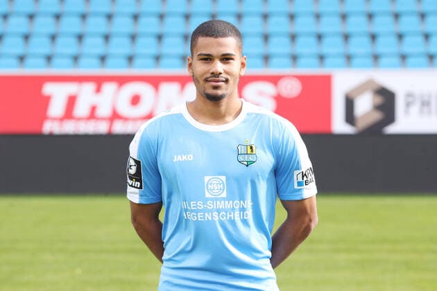 Team Presentation Chemnitz Soccer 3 League Noah Awuku Chemnitzer FC 3 League, Portrait Date 2019 2020 , Chemnitz, 16 10 2019, Stadium Chemnitz, Soccer ,