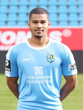 Team Presentation Chemnitz Soccer 3 League Noah Awuku Chemnitzer FC 3 League, Portrait Date 2019 2020 , Chemnitz, 16 10 2019, Stadium Chemnitz, Soccer ,