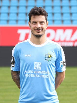 Team presentation Chemnitz football 3 league Philipp Hosiner Chemnitzer FC 3 league, portrait date 2019 2020 , Chemnitz, 16 10 2019, stadium Chemnitz, football ,