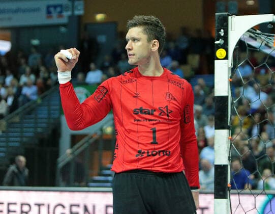 17 10 2019, xovx, Handball HBL, HSG Wetzlar THW Kiel emspor, Jubel bei Niklas Landin Jakobsen THW Kiel , Freisteller DFL DFB REGULATIONS PROHIBIT ANY USE OF PHOTOGRAPHS as IMAGE SEQUENCES and or QUASI VIDEO Wetzlar