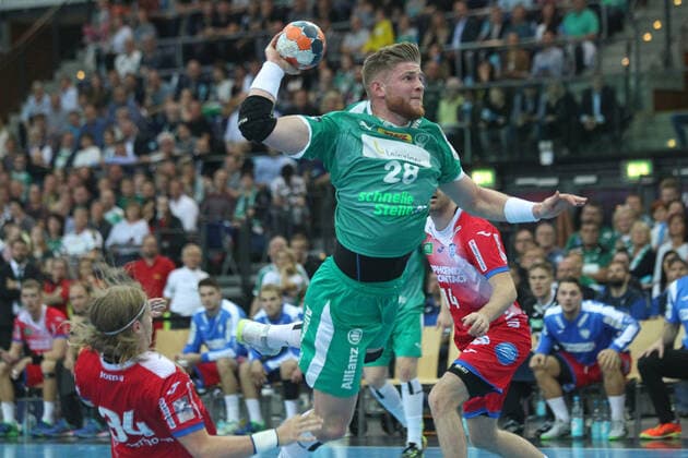 SC DHfK Leipzig vs. TBV Lemgo Lippe, Liqui Moly HBL, 17 10 19 Handball, 1 Bundesliga, Season 2019 2020, 10 Matchday SC DHfK Leipzig vs. TBV Lemgo Lippe on 17 10 19 in the Arena Leipzig Im Bild Maciej GEBALA 28, SC DHfK Leipzig Copyright: xBEAUTIFULxSPORTS JanxKaeferx