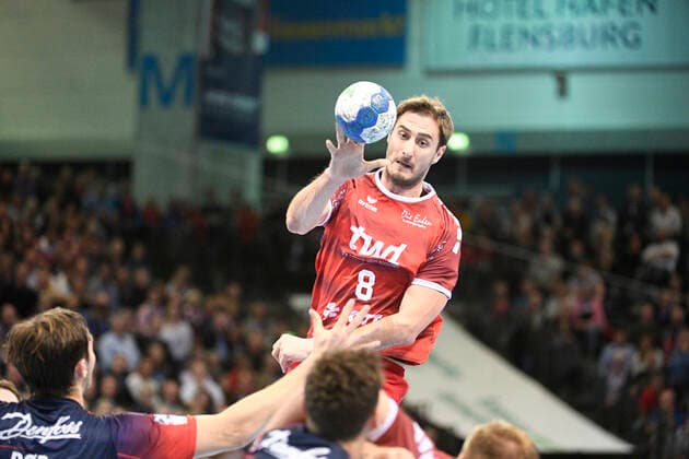 Gunnar Dietrich Eulen Ludwigshafen , Handball Bundesliga, Men, 10 Matchday, SG Flensburg Handewitt vs. Eulen Ludwigshafen, 17 10 19 Flensburg Flens Arena Schleswig Holstein Germany