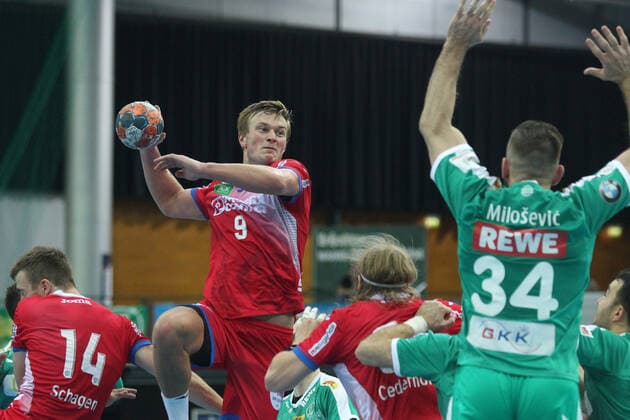 SC DHfK Leipzig vs. TBV Lemgo Lippe, Liqui Moly HBL, 17 10 19 Handball, 1 Bundesliga, Season 2019 2020, 10 Matchday SC DHfK Leipzig vs. TBV Lemgo Lippe on 17 10 19 in the Arena Leipzig Im Bild Jonathan CARLSBOGARD 9, TBV Lemgo Copyright: xBEAUTIFULxSPORTS JanxKaeferx