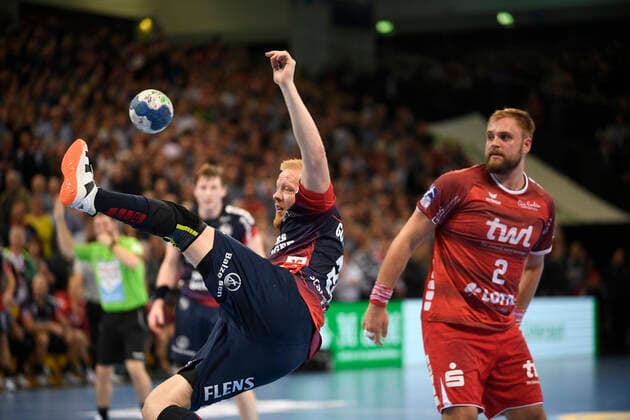 Jim Gottfridsson SG Flensburg Handewitt , Handball Bundesliga, Men, 10 Matchday, SG Flensburg Handewitt vs Eulen Ludwigshafen, 17 10 19 Flensburg Flens Arena Schleswig Holstein Germany