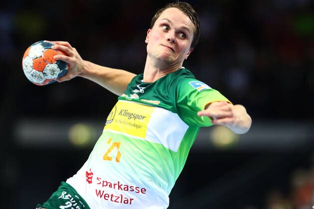 Goalscoring by Emil Frend Oefors Wetzlar HSG Wetzlar vs. THW Kiel, Handball, 1 Bundesliga, 17 10 2019 HSG Wetzlar vs. THW Kiel, Handball, 1 Bundesliga, 17 10 2019 Wetzlar Copyright: xEIBNER RenexWeissx EP_RWS