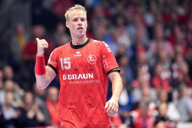 Lasse Mikkelsen MT Melsungen gives instructions , GER, MT Melsungen HC Erlangen, Handball, 1 Bundesliga Men, 17 10 2019, GER, MT Melsungen HC Erlangen, Handball, 1 Liga Men, 17 10 2019 Kassel Copyright: xEIBNER RolandxSippelx EP_RSL