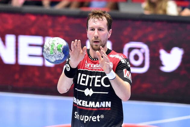 Nikolai Link HC Erlangen , GER, MT Melsungen HC Erlangen, Handball, 1 Bundesliga Men, 17 10 2019, GER, MT Melsungen HC Erlangen, Handball, 1 Liga Men, 17 10 2019 Kassel Copyright: xEIBNER RolandxSippelx EP_RSL
