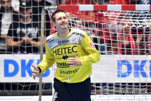 Carsten Lichtlein Goalkeeper HC Erlangen, GER, MT Melsungen HC Erlangen, Handball, 1 Bundesliga Men, 17 10 2019, GER, MT Melsungen HC Erlangen, Handball, 1 Liga Men, 17 10 2019 Kassel Copyright: xEIBNER RolandxSippelx EP_RSL