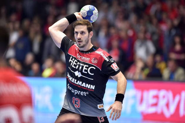 Michael Haass HC Erlangen , GER, MT Melsungen HC Erlangen, Handball, 1 Bundesliga Men, 17 10 2019, GER, MT Melsungen HC Erlangen, Handball, 1 Liga Men, 17 10 2019 Kassel Copyright: xEIBNER RolandxSippelx EP_RSL