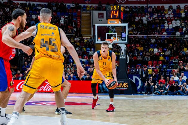 October 17, 2019, Moscow, Russia: Jonas Jerebko, 11 of Khimki Moscow seen in action against CSKA Moscow during the Turkish Airlines Euroleague third round game of the 2019-2020 season..Final Score: CSKA Moscow 99 86 Khimki Moscow. CSKA Moscow Vs Khimki Moscow in Moscow, Russia - 17 Oct 2019 - ZUMAs197 20191017_zaa_s197_040 Copyright: xNicholasxMullerx