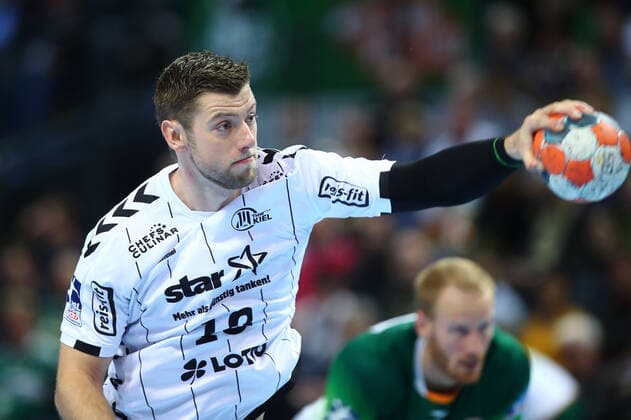 Niclas Ekberg Kiel at the Siebenmeter HSG Wetzlar vs. THW Kiel, Handball, 1 Bundesliga, 17 10 2019 HSG Wetzlar vs. THW Kiel, Handball, 1 Bundesliga, 17 10 2019 Wetzlar Copyright: xEIBNER RenexWeissx EP_RWS