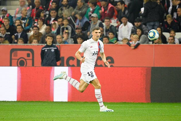 12 THOMAS MEUNIER (PSG) FOOTBALL : Nice vs Paris SG - Ligue 1 Conforama - 18 10 2019 FEP Panoramic 