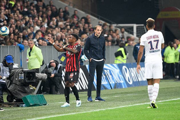 THOMAS TUCHEL (ENTRAINEUR PSG) FOOTBALL : Nice vs Paris SG - Ligue 1 Conforama - 18 10 2019 FEP Panoramic 