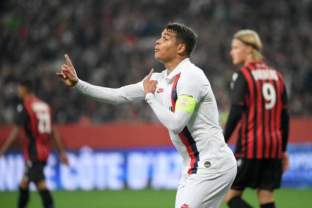 02 THIAGO SILVA (PSG) FOOTBALL : Nice vs Paris SG - Ligue 1 Conforama - 18 10 2019 FEP Panoramic 