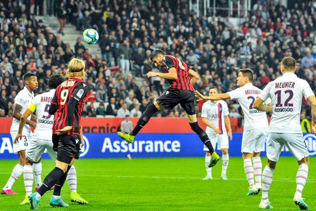 Pierre Lees Melou (OGC Nice) FOOTBALL : OGC nice vs PSG - Ligue 1 conforama - Nice - 18 10 2019 NorbertScanella PanoramiC 