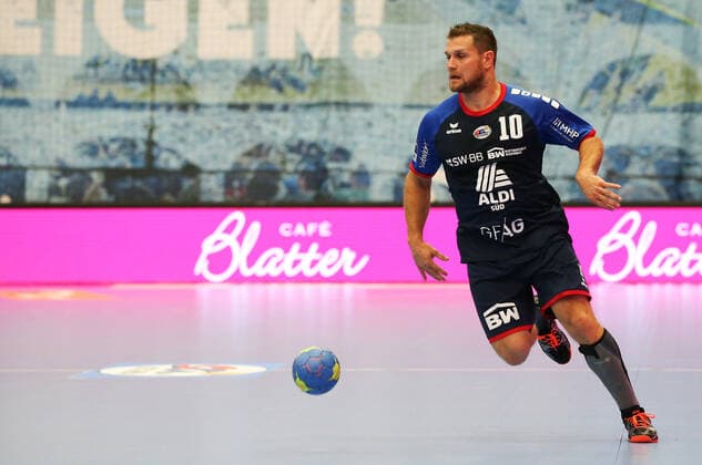 19 10 2019, Germany, Bietigheim, Handball 2 Bundesliga Men Season 2019 2020 SG BBM Bietigheim vs TuS N Lübbecke Michael Kraus BBM