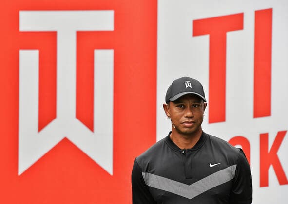 Tiger Woods attends the Tiger is Back workshop at the Meiji University in Tokyo, Japan on October 20, 2019. Noxthirdxpartyxsales  (114825877)