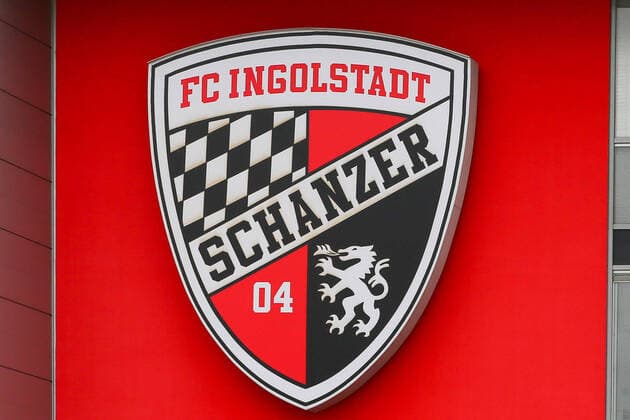 Ingolstadt, 19 10 2019, Audi Sportpark, Soccer, Men, 3 League, 12 Matchday , FC Ingolstadt 04 Chemnitzer FC 1 1 0 1 , In the picture FC Ingolstadt 04 Logo ,