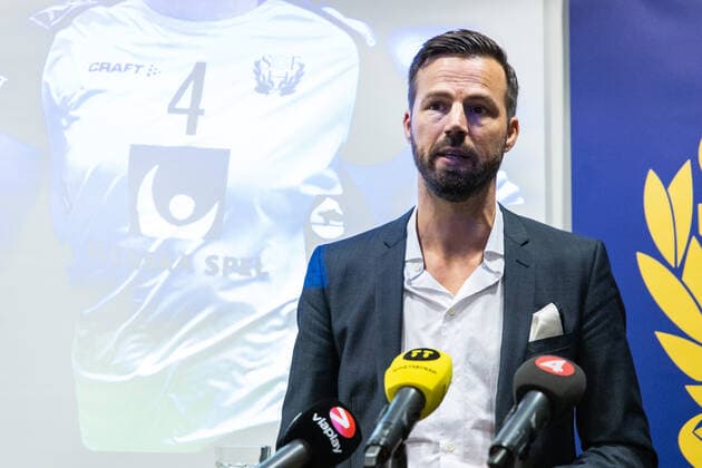 191022 Swedens national team captain Henrik Signell presents the World Cup squad during a press conference on October 22, 2019 in Stockholm,  Copyright: ANDREASxLxERIKSSON BB191022AE006