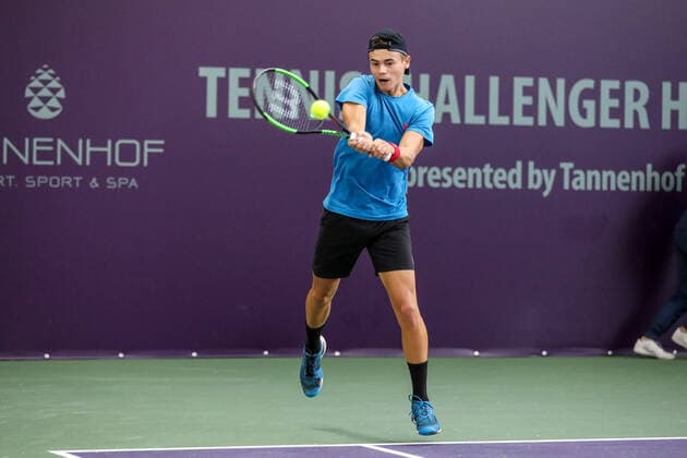 Niklas GUTTAU GER , Tennis Challenger Hamburg 2019, ATP Challenger Tour, Hamburg, 22 10 2019,