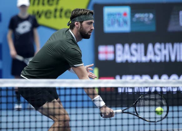 TENNIS - ATP, Tennis Herren Erste Bank Open VIENNA,AUSTRIA,22.OCT.19 - TENNIS - ATP World Tour, Erste Bank Open. Image shows Nikoloz Basilashvili (GEO). GEPAxpictures xWalterxLuger