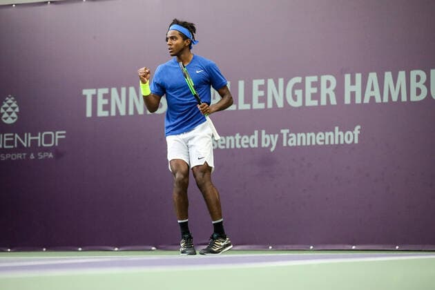 Elias YMER SWE 2 , Tennis Challenger Hamburg 2019, ATP Challenger Tour, Hamburg, 23 10 2019,