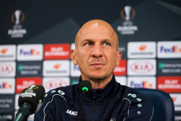 SOCCER - UEFA EL, Basaksehir vs WAC ISTANBUL,TURKEY,23.OCT.19 - SOCCER - UEFA Europa League, group stage, Istanbul Basaksehir FK vs WAC Wolfsberg, preview, press conference, PK, Pressekonferenz WAC. Image shows head coach Gerhard Struber (WAC). GEPAxpictures xDanielxGoetzhaber