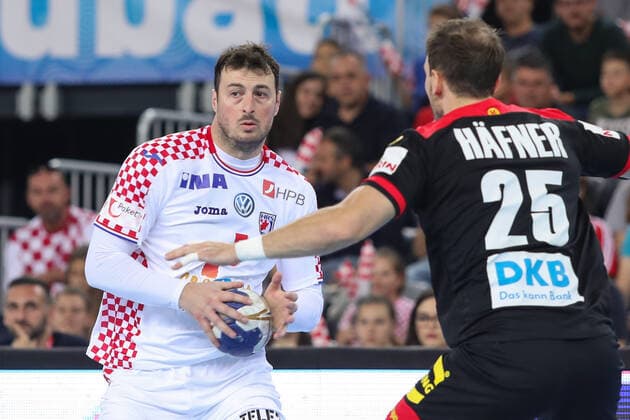 Friendly match between Croatia and Germany at the Zagreb Arena 23.10.2019., Croatia, Zagreb - Friendly handball match between Croatia and Germany at the Zagreb Arena. Domagoj Duvnjak.  LukaxStanzl PIXSELL