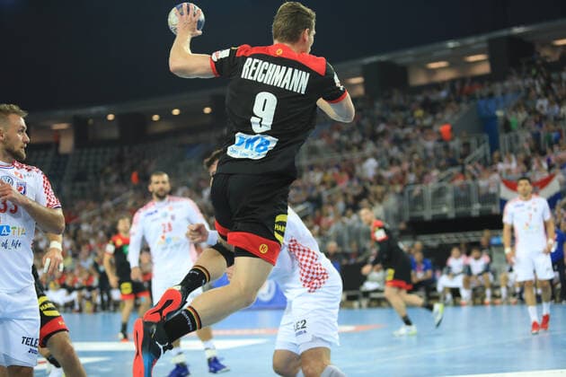 Zagreb, 23.10.2019. - Friendly handball match between Croatia and Germany at the Zagreb Arena. Croatia (white) - Germany (black) 25:26 Tobias REICHMANN (9) 