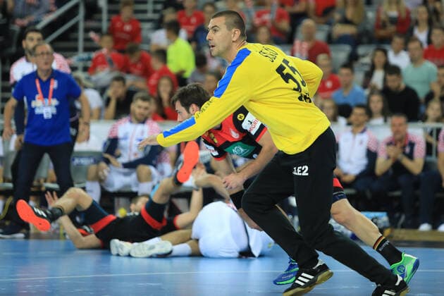 Zagreb, 23.10.2019. - Friendly handball match between Croatia and Germany at the Zagreb Arena. Croatia (white) - Germany (black) 25:26 Marin SEGO (55) 