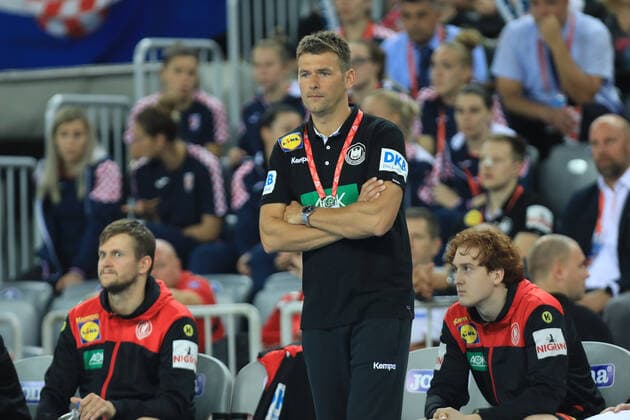 Zagreb, 23.10.2019. - Friendly handball match between Croatia and Germany at the Zagreb Arena. Croatia (white) - Germany (black) 25:26 Christian PROKOP 