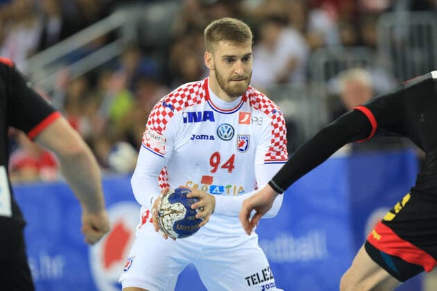 Zagreb, 23.10.2019. - Friendly handball match between Croatia and Germany at the Zagreb Arena. Croatia (white) - Germany (black) 25:26 Domagoj PAVLOVIC (94) 