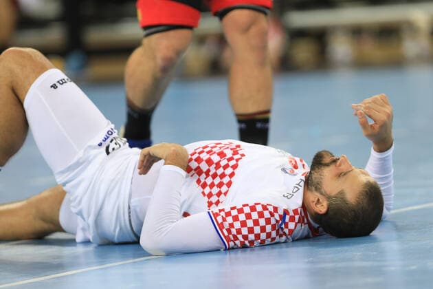 Zagreb, 23.10.2019. - Friendly handball match between Croatia and Germany at the Zagreb Arena. Croatia (white) - Germany (black) 25:26 Zeljko MUSA (28) 