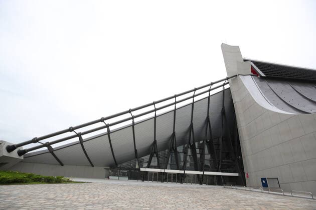 Yoyogi National Stadium venue for handball at the Tokyo 2020 Olympic Games, Olympische Spiele, Olympia, OS on October 16, 2019 during a press venue tour in Tokyo, Japan. Noxthirdxpartyxsales  (115013273)
