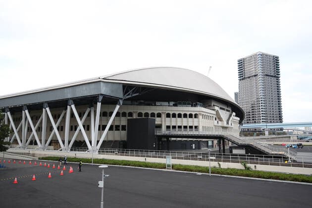 Center Court at the Ariake Tennis Park venue for tennis at the Tokyo 2020 Olympic Games, Olympische Spiele, Olympia, OS on October 16, 2019 during a press venue tour in Tokyo, Japan. Noxthirdxpartyxsales  (115013812)