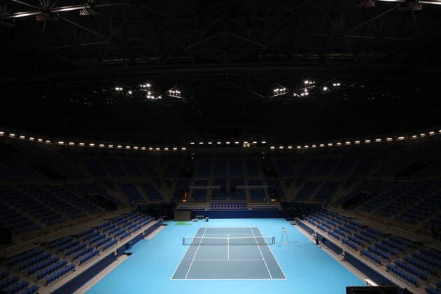 Center Court at the Ariake Tennis Park venue for tennis at the Tokyo 2020 Olympic Games, Olympische Spiele, Olympia, OS on October 16, 2019 during a press venue tour in Tokyo, Japan. Noxthirdxpartyxsales  (115013815)
