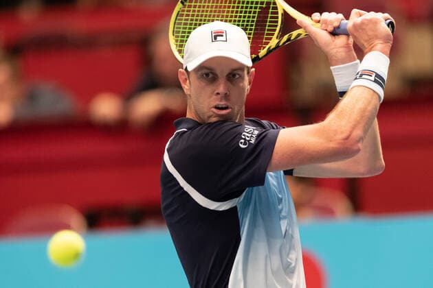 24 10 2019, Wiener Stadthalle, Vienna, AUT, ATP Tour, Erste Bank Open, pictured Sam Querrey USA Sam Querrey of USA during the Erste Bank Open of the ATP Tour at the Wiener Stadthalle in Vienna, Austria on 2019 10 24 Vienna  EP_luk