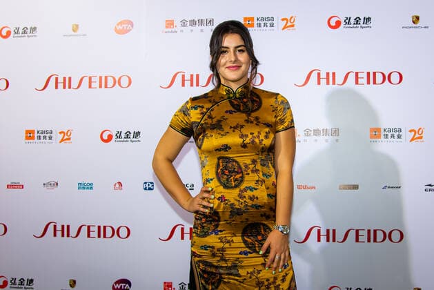 October 25, 2019, Shenzhen, CHINA: Bianca Andreescu of Canada on the red carpet before the draw gala of the 2019 WTA, Tennis Damen Finals tennis tournament 2019 WTA Finals, Tennis, Shenzhen, China, Oct 25 - ZUMAa181 20191025_zaa_a181_012 Copyright: xAFP7x